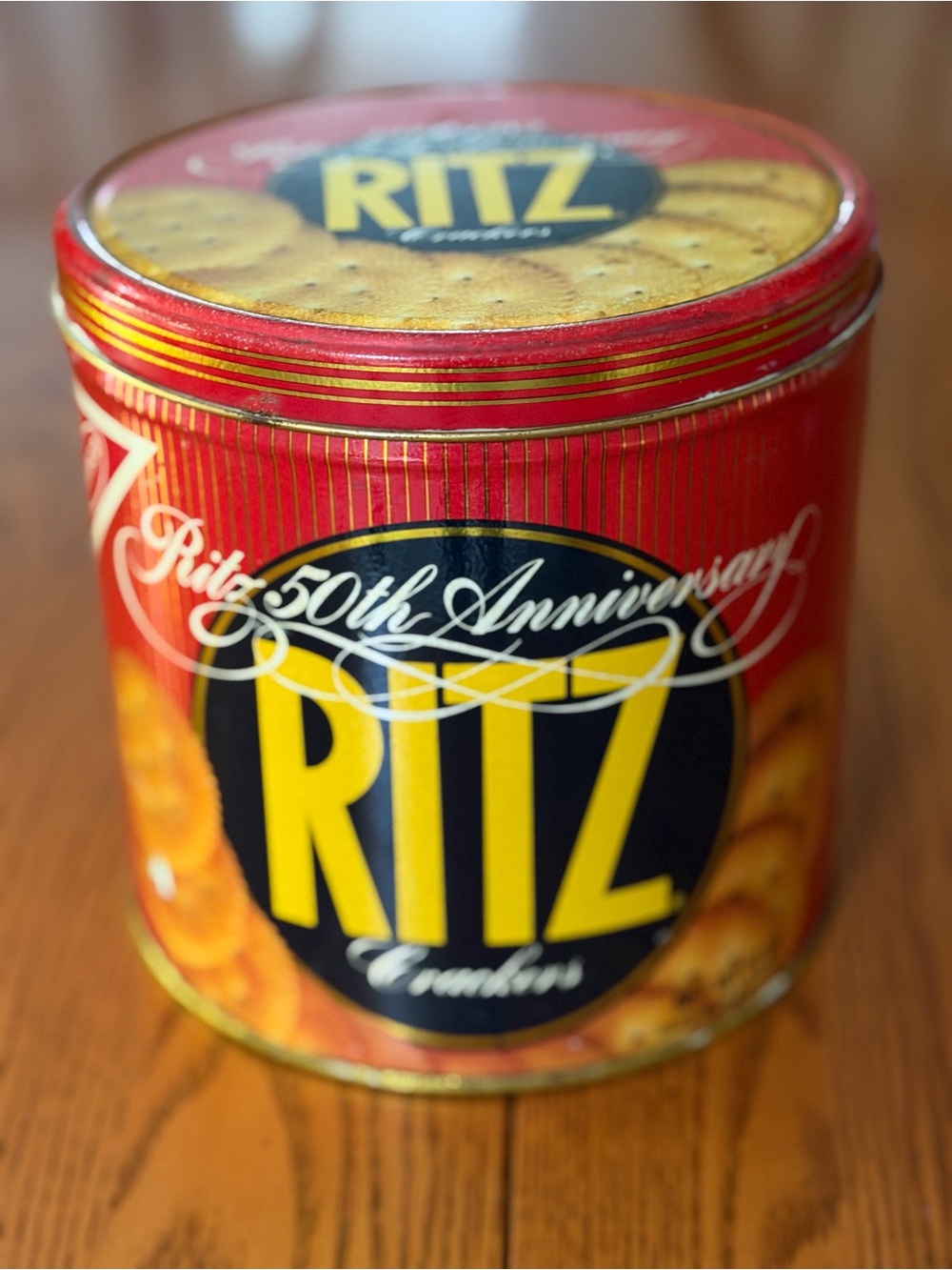 Vintage 1984 Nabisco Ritz Crackers 50th Anniversary Advertising Tin